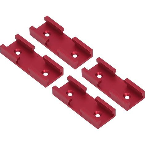 Kit portátil de conectores en T de aleación de aluminio Elprico, 4 conectores en cruz para carpintería, fácil de usar (rojo) (1/5)