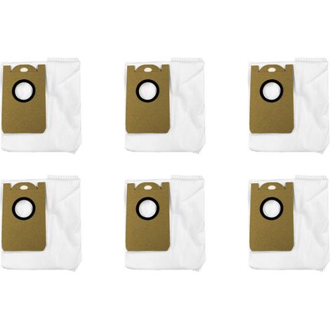 6er-Pack wasserdichte Staubbeutel mit großer Kapazität, kompatibel mit Proscenic M7 Pro, M7 Max, M8 PRO, für Neabot NoMo N1+, N1 Plus, N2 (1/4)