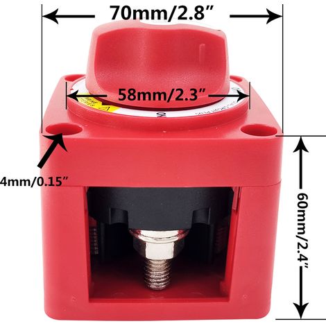 Four-corner main circuit breaker for ships, battery leakage current disconnect switch for yachts and motorhomes, battery disconnect switch accessories