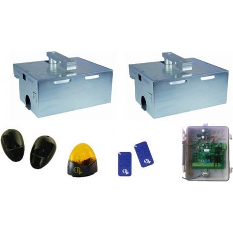 Kit Motorisation Portail Automatisme EA CONFORT E4000B24 Enterré - 24V, Ouverture 110°, 2m 300kg maxi par battant, 70 W, intensif (1/5)