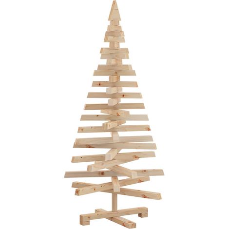 Árboles de Navidad KOTKA 120 cm Madera maciza de pino Natural vidaXL (1/5)