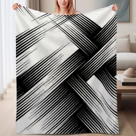 Couverture de lit en polaire, douce et chaude en microfibre chaude pour le printemps, décoration intérieure, excellent cadeau pour femmes et hommes, 6080 pouces (1/4)