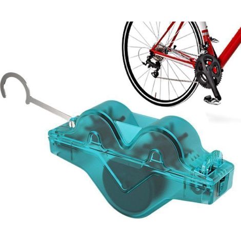 KLVGTIFS PU - Nettoyeur de chaîne de vélo, facile à installer, brosse de nettoyage de chaîne, kit de nettoyage de vélo, nettoyeur de chaîne (1/5)