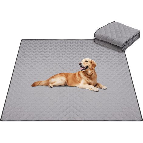 Tapis Educateur Chien Ultra Absorbant Rarré, Gris 143 x 143cm (1/5)