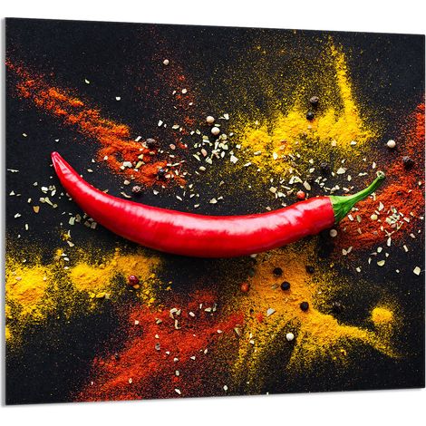 PANEL DE VIDRIO PARA COCINA 65x60 Chilli (1/5)
