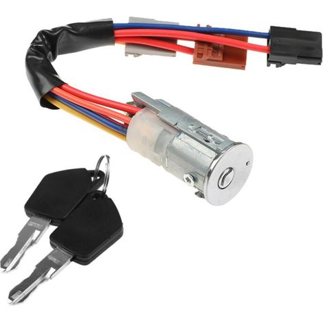 Adecuado para cilindros de cerradura de interruptor de arranque de encendido 4162.99 y 416299, con dos llaves, aplicable al modelo 306 (4162-99 252113) de 1993 a 2002.