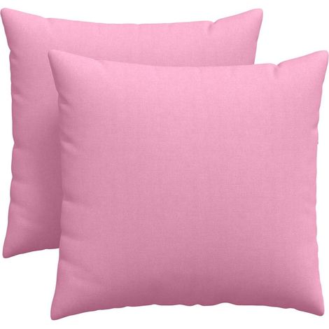 Maison Exclusive - Cuscini da Divano 2 pcs Rosa 45 x 45 cm Tessuto