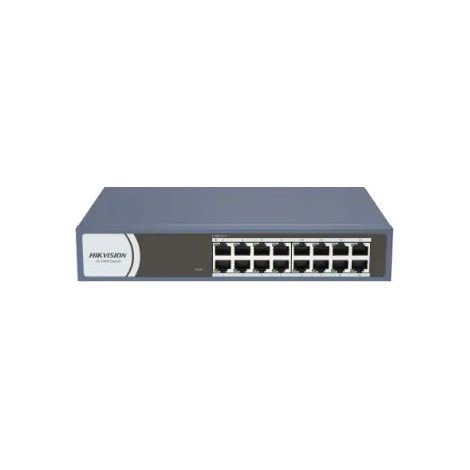 Hikvision Pro Series DS-3E0116R-O commutateur réseau Non-géré Fast Ethernet (10/100) Gris (1/2)