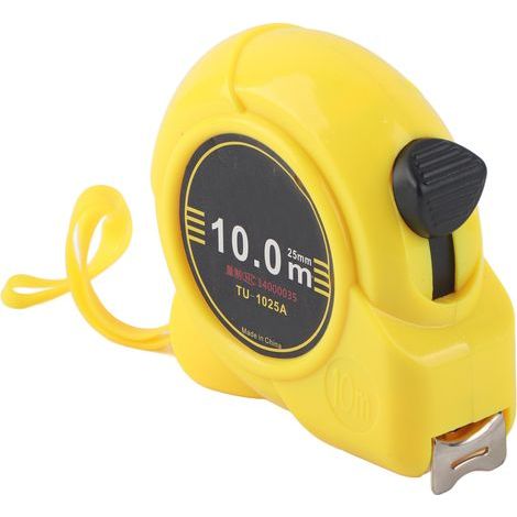 Ruban à Mesurer en Acier Carbone 10m, Rétractable et Flexible pour Menuiserie et Bricolage (1/5)