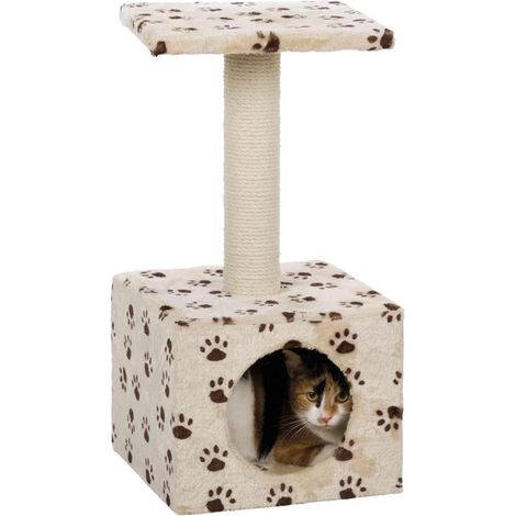Trixie Poste Rascador Zamora, 61 cm, Beige/Huellas (1/3)