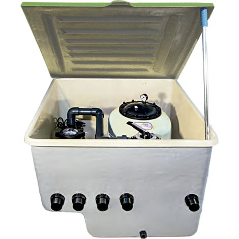 Caseta enterrada con filtro Alaska 600 + Starpump 1,00 HP. QP. (1/2)