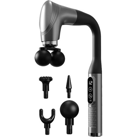 Appareil de massage massage Portable puissant double tête Marteau de Massage Corporel pour le Dos pour Hommes Femmes Seniors Adultes Bureau à Domicile Récupération (1/5)
