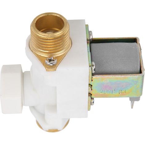 Elektromagnetventil NC Messing Nylon Magnetventil Einlassschalter mit Filter DC12V G1/2 (1/5)