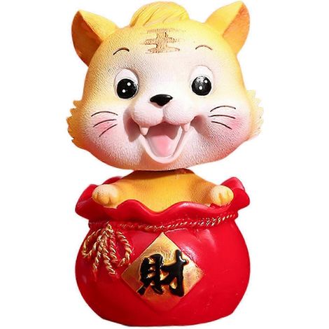 Figurines miniatures de tigres, ornement en résine représentant le Nouvel An chinois.-wealth tiger (1/5)