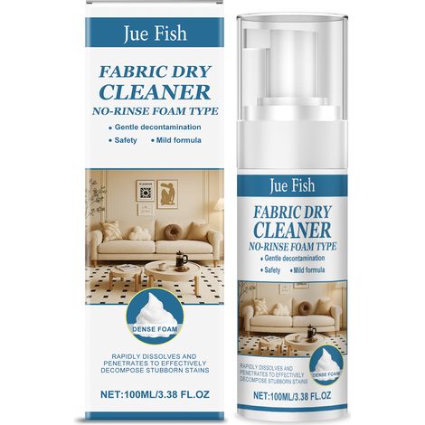 Jue Fish - Nettoyant pour canapés en tissu - Liquide détachant universel pour canapés, coussins et oreillers de salon (1/5)