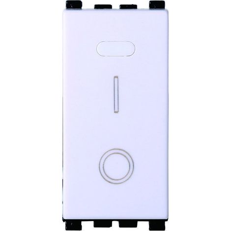 Interrupteur bipolaire ETTROIT 2P 16A 0-1 couleur blanc Compatible avec Vimar Arke VA0402B