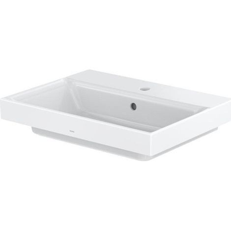 Lavabo CS avec trou pour robinetterie et trop-plein blanc 167 x 600 x 450 mm, carré TOTO