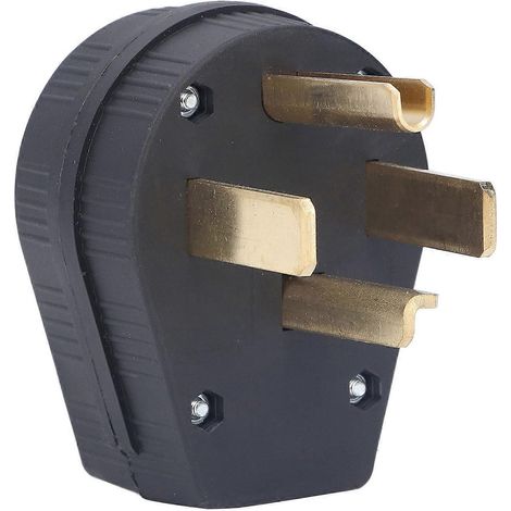 Prise industrielle à 4 broches en plastique PA66 et laiton, prise secteur droite, 30 A, 125 V/250 V