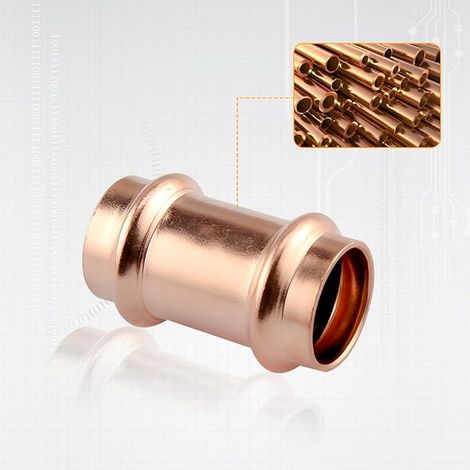 DOJA Raccord Male 1/2"- Femelle 1/8" + Teflon Plomberie 12 12 0,075 en Laiton Reducteur Bague pour Tuyau Circulateur Chauffage, Flexible Douche, Bonde de Lavabo