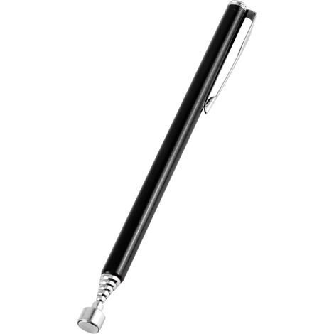 Ramassage Magnétique Simple Aimant Extensible Outil À Main Stylo Magnétique Télescopique Ensembles d'outils Main (Noir)