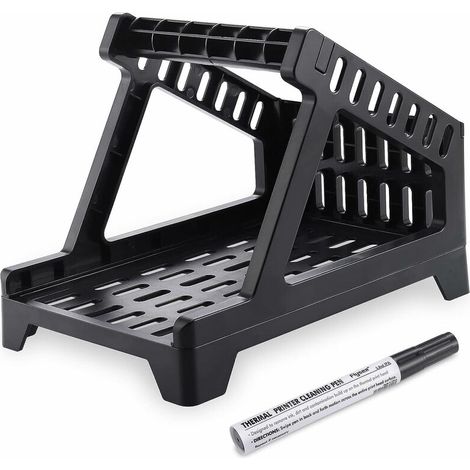 Green Mobility-Porte-étiquettes Thermiques pour Etiquettes en Rouleaux et Fanfold, Distributeur Etiquettes pour Imprimantes Etiquettes Thermiques avec Stylo de Nettoyage, Compatible avec Imprimante Th (1/5)