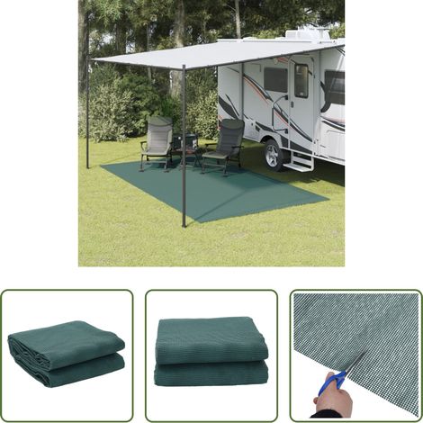 Tapis de sol - Tapis de tente vert 4,5x2,5 m (1/5)