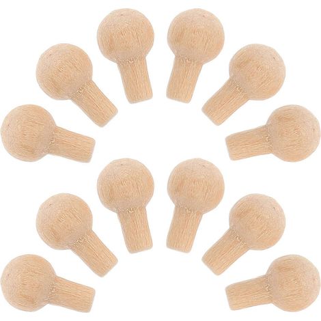 Projet DIY pour poignées de meubles miniatures : 50 répliques carrées en bois réalistes de poignées de porte de maison de poupée. (1/5)