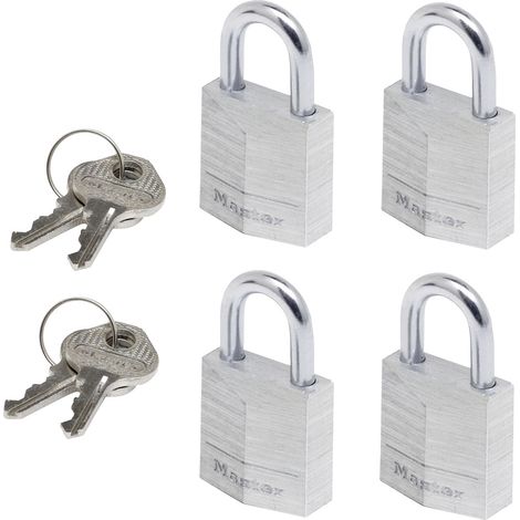 Master Lock P55992 Vorhängeschloss  gleichschließend   Silber Schlüsselschloss