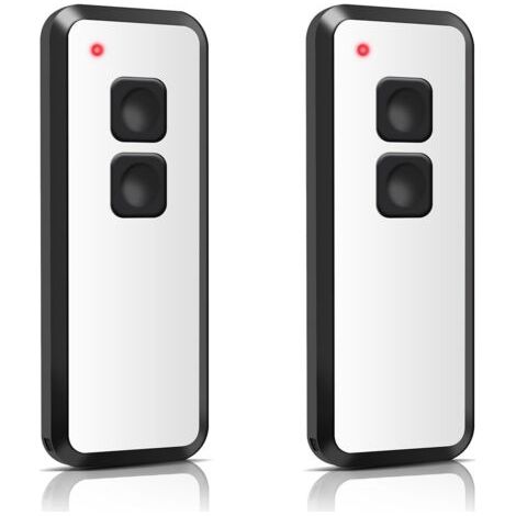 Lot de 2 télécommandes de rechange pour Novoferm TM15910001150 433,92 MHz 2 canaux TM15910001150 Compatible avec Novotron 522, 524, 502 MAX43-2, 512 Mix 43-2 (1/5)