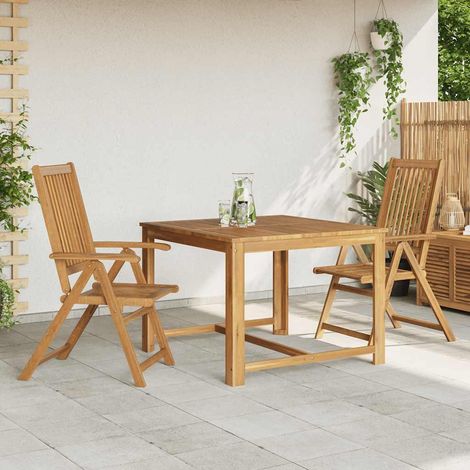 vidaXL Sillas plegables, 2 unidades, madera maciza de acacia (1/2)