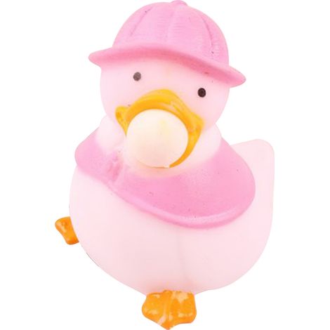 Balle Anti-Stress Canard Souple, Réducteur d'Anxiété pour Enfants et Adultes, Rose (1/5)