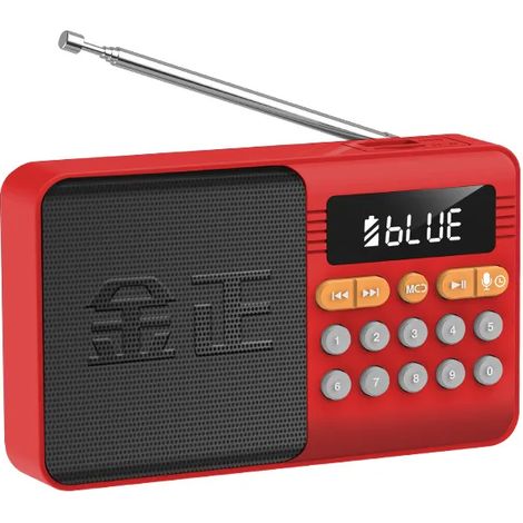 Mini radio FM portable, récepteur radio haute sensibilité, enceinte Bluetooth sans fil, enregistreur haute définition, compatible avec les cartes TF et les clés USB, arrêt programmé. (1/5)
