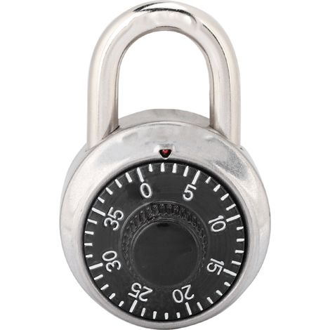 Ortviai Cadenas à Combinaison Rotatif à Code Numérique Sécurisé pour Portes et Armoires en Zinc Alloy Argenté (1/3)
