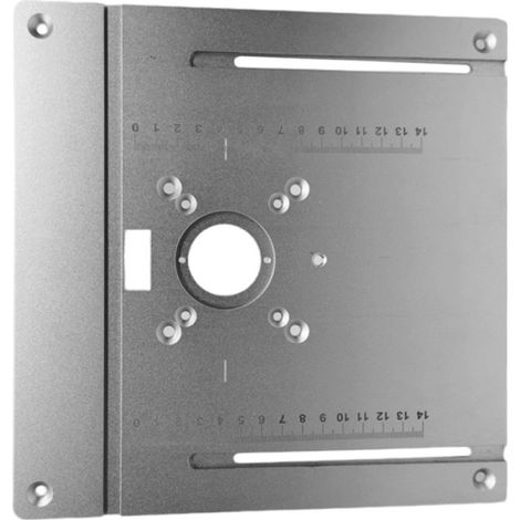 Placa de inserción para mesa de fresadora, fabricada en aleación de aluminio, para fresado de madera, herramienta auxiliar de grabado, banco de carpintería (1/5)
