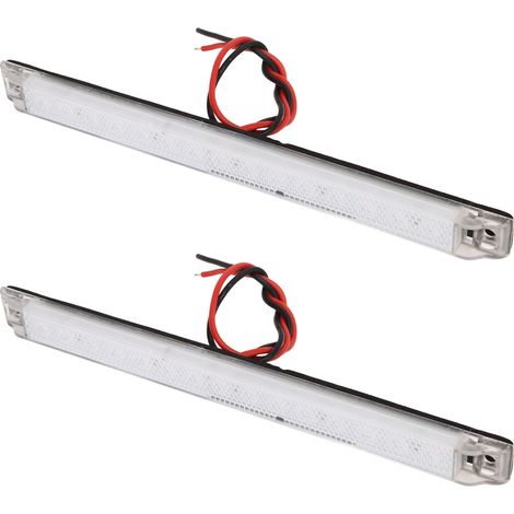 Lot de 2 feux de gabarit latéraux 12 V CC IP65 étanches à LED, indicateurs de largeur et feux de gabarit pour camping-cars, bateaux et yachts (1/5)