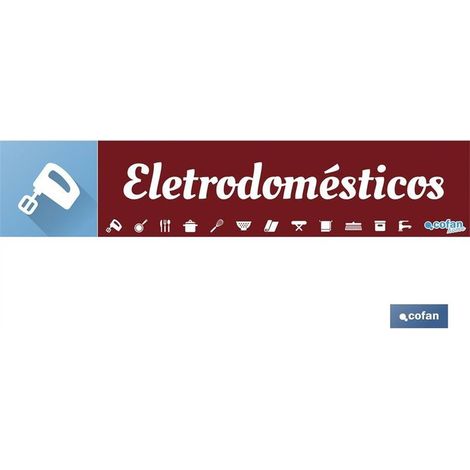 Signalétique magnétique 975 x 200 mm en PVC pour présentoirs d'électroménager