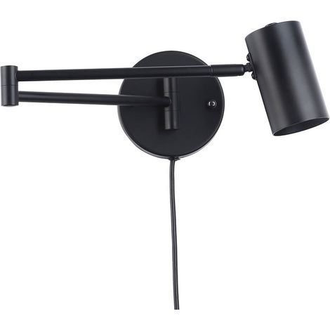 Aplique De Pared Extensible Con Enchufe "Lisa" - E27 G45 - Negro (1/5)