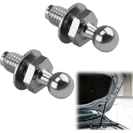 2Pcs Ball Bolt Ball Stud Bolts Reinforced Ball Pins for Gas Springs Tailgates and Hood 10mm Ball Head Stainless Steel Auto Marine (1/5)