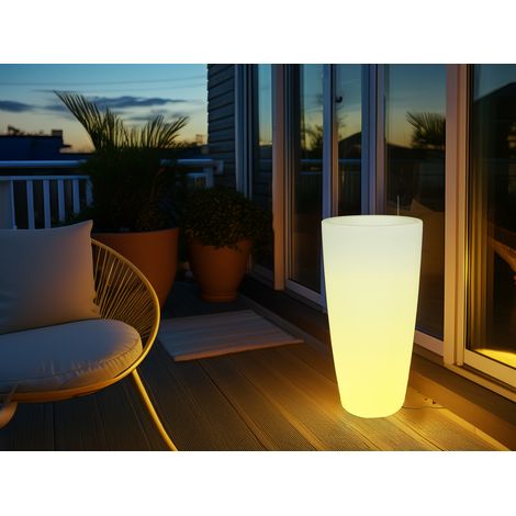 Smartwares LED Blumentopf IDE-60071 weiß 75 x 40 cm RGBW Dekorative Leuchten (1/5)