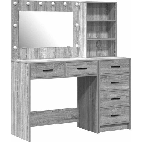 Maison Exclusive - Schminktisch Hellgrau 78,5 x 41 x 135 cm Holzw