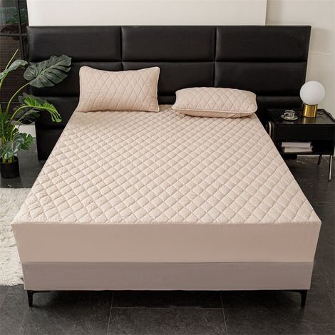 Drap-housse matelassé imperméable, drap anti-urine, protège-matelas (1/2)