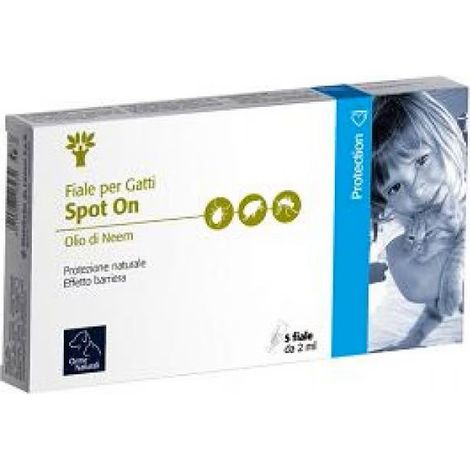 Spot-On Camon Protection chat 5 fioles 2 ml – Huile de Neem – Protection naturelle