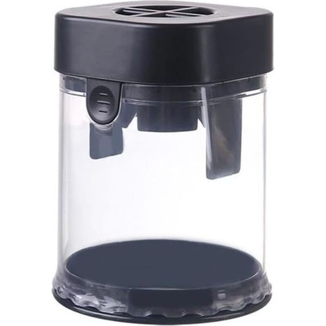 Trancheuse de fruits amovible noire - Gadget de cuisine - Coupe raisin à large ouverture - Coupe trancheuse pour couper fraises, bananes, cerises (1/5)