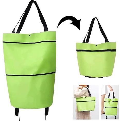 Einkaufswagen – Faltbarer Einkaufswagen – 20 l – Grün (1/5)