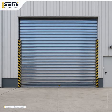 Semi Fermetures – Rideau métallique industriel – Lames pleines 10/10ème – L7000 – H2800 – Moteur Latéral Gaposa 250 – 220V (1/3)