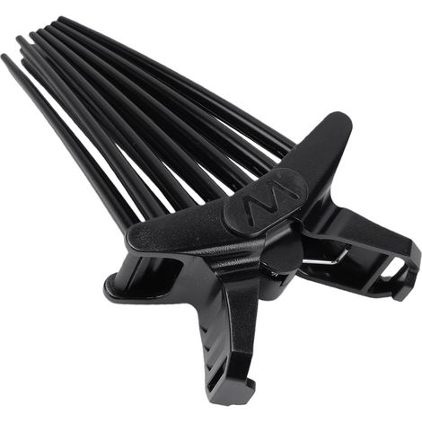 Hair Root Lifting Tool - Heat Volumizing Clamp with 19 Fine Teeth, Flexible Non-Slip Handle for Fine Hair, Salon Quality Lifting Damage (BLACK) (1/5)