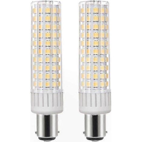Filiyano-Ampoules LED B15d, 8 W, blanc chaud 3000 K, 910 lm, 220-230 V, équivalent à 75-90 W, basse consommation, lot de 2 (1/5)