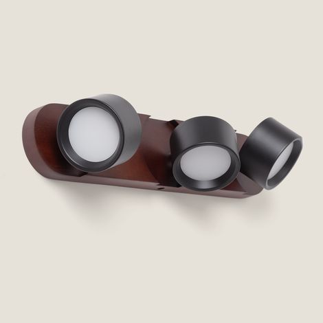Lampada da Parete LED 15W Metallo CCT Selezionabile Cundra 3 Faretti (1/5)