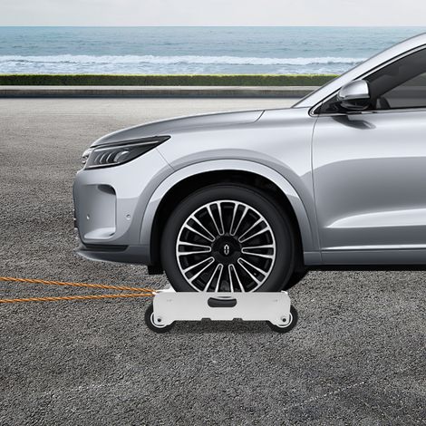 YISSALE -Chariot portable 2041 kg, aide à la manœuvre, véhicule électrique, d'urgence, à 14 roues, robuste, chariot mobile, porte-pneus, convient pour voiture, moto, etc (1/5)
