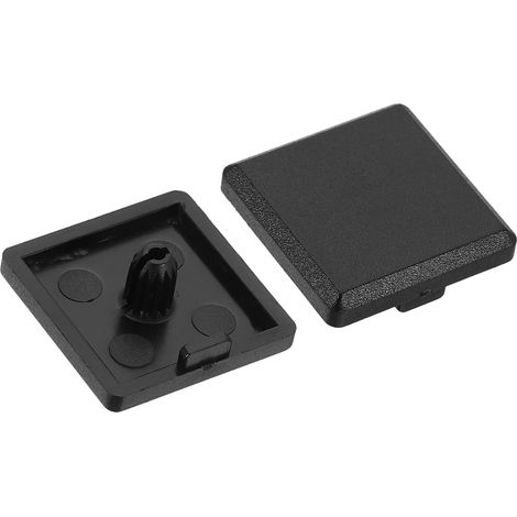 10Pcs Embouts d'Extrémité en Nylon 25x25mm pour Chariot Noir (1/5)